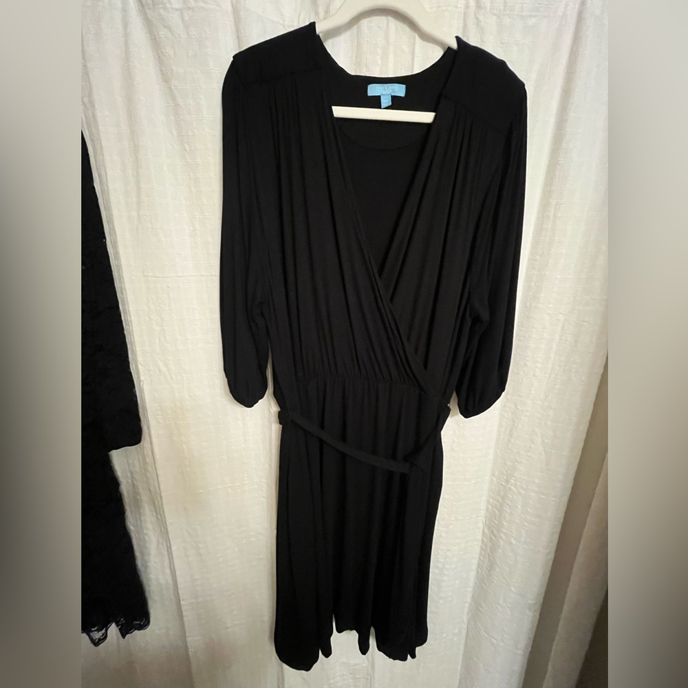 Draper James Black Long Sleeve Dress